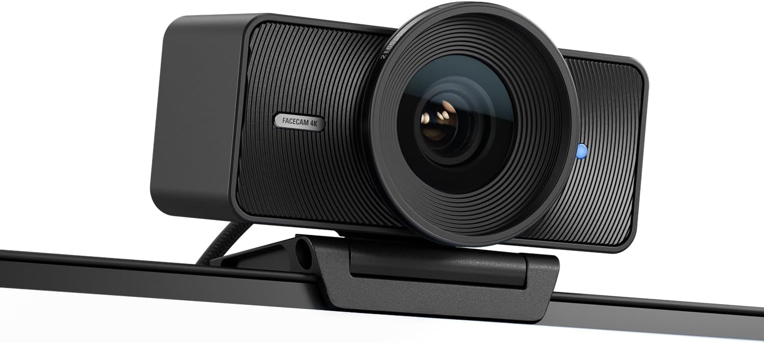 Elgato - Facecam 4K - 4K60 Studio Webcam, Dslr-Like Control, Cinematic Effects, 49Mm Lens Filters, HDR, Uncompressed Video, Optimized Focus Area | USB-C for PC & Mac - Serious Techies