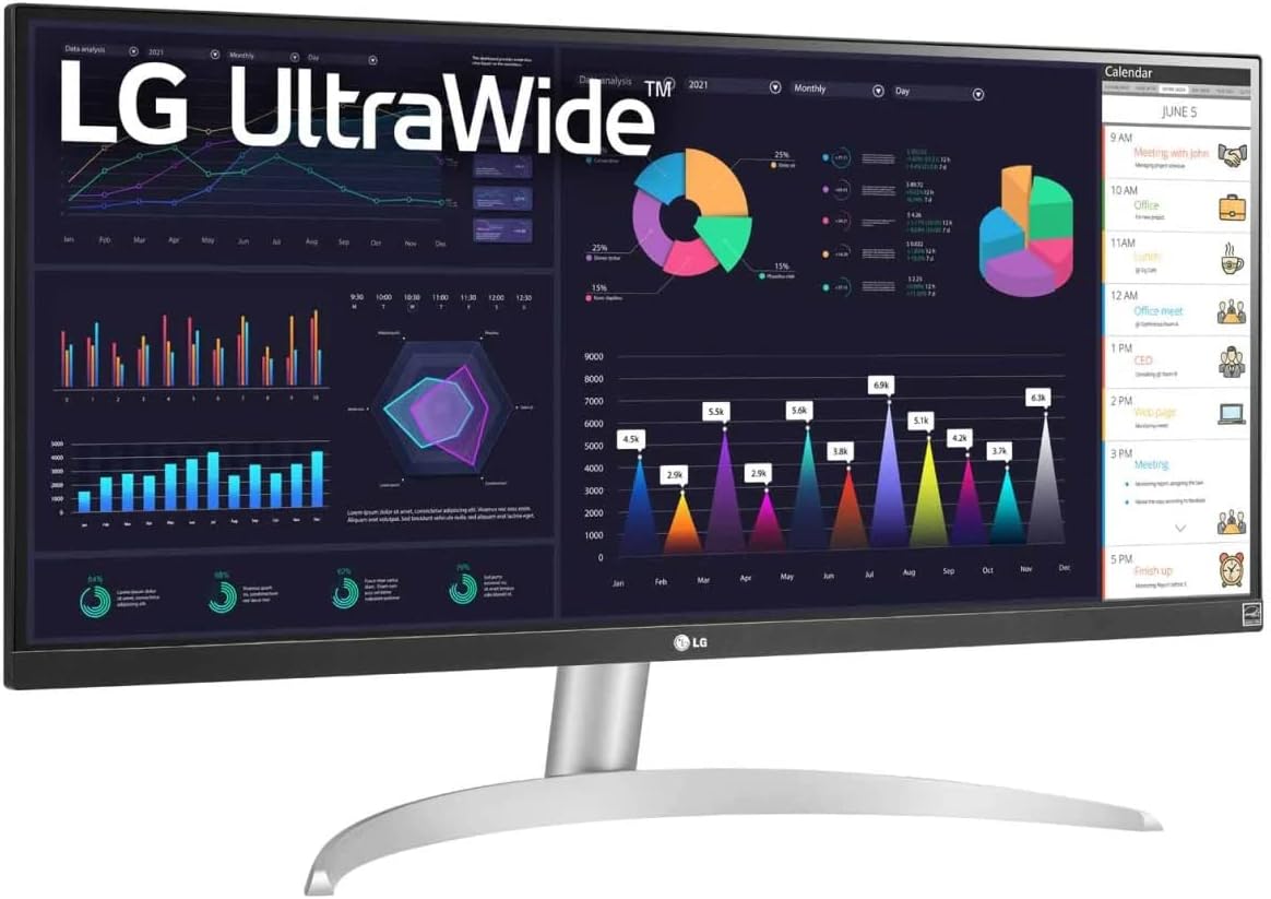 LG - Ultrawide FHD 29-Inch Computer Monitor 29WQ600-W, IPS with HDR 10 Compatibility, AMD Freesync, and USB Type-C, White/Silver - Serious Techies