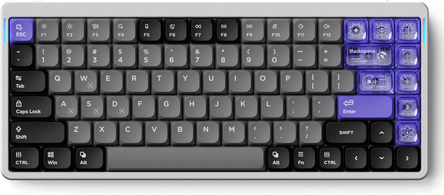 Nuphy - Air75 HE Rapid Trigger Wired Custom Magnetic Gaming Keyboard,Rgb Hotswap, 84 Keys 75% Layout Adjustable Actuation Esports Low Profile Keyboard, Hall Effect Keyboard(Magnetic Jade Pro Switch) - Serious Techies