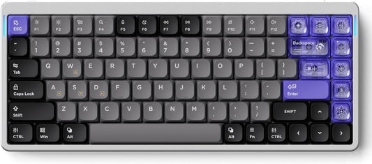 Nuphy - Air75 HE Rapid Trigger Wired Custom Magnetic Gaming Keyboard,Rgb Hotswap, 84 Keys 75% Layout Adjustable Actuation Esports Low Profile Keyboard, Hall Effect Keyboard(Magnetic Jade Pro Switch) - Serious Techies