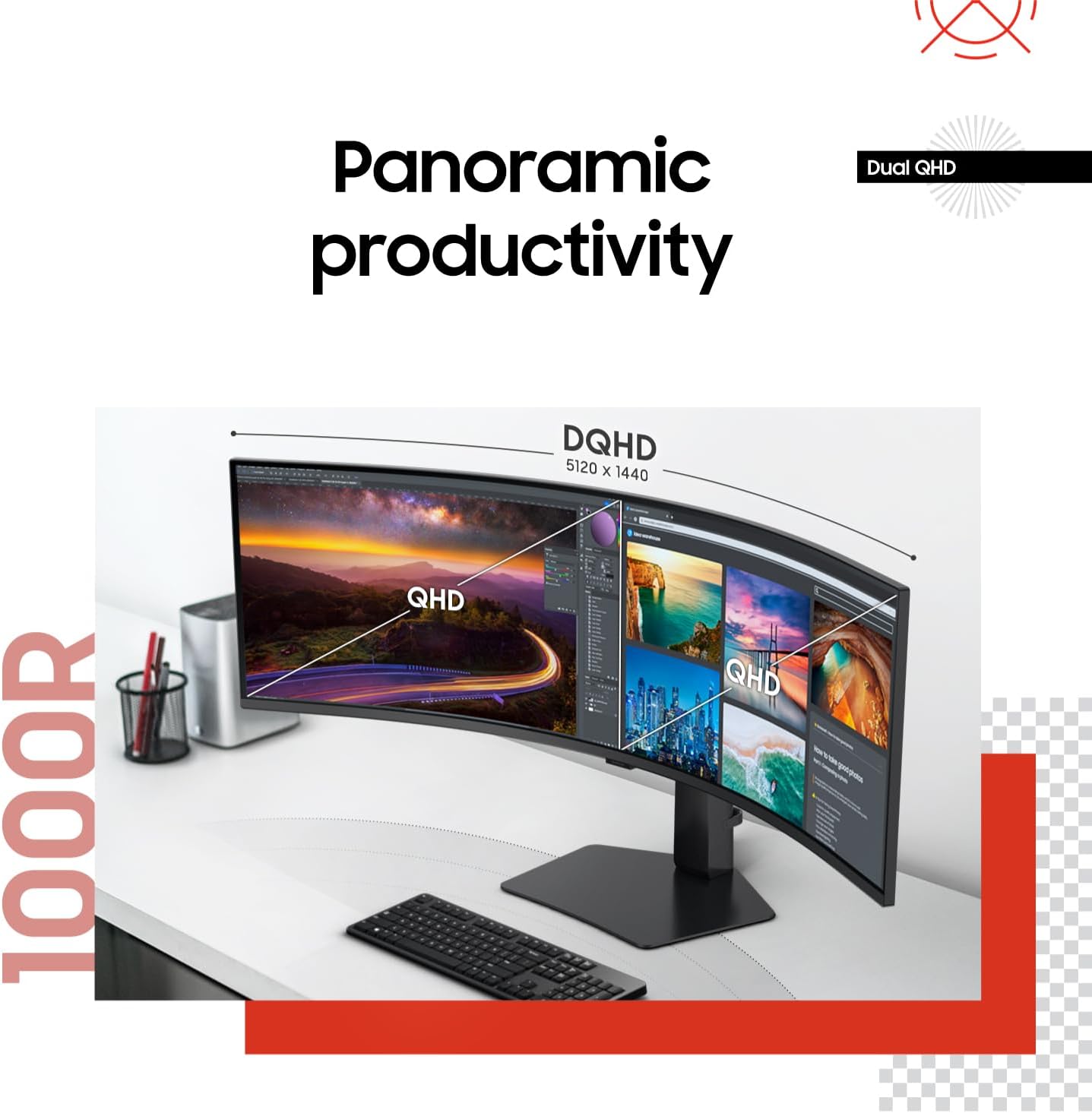 Samsung - 49” Business Curved Ultrawide Dual QHD Computer Monitor, USB-C, Displayport, HDMI, 120Hz, VESA Displayhdr 400, Built-In Speakers, Height Adjustable Stand, Eye Care, LS49C954UANXZA, 2024 - Serious Techies