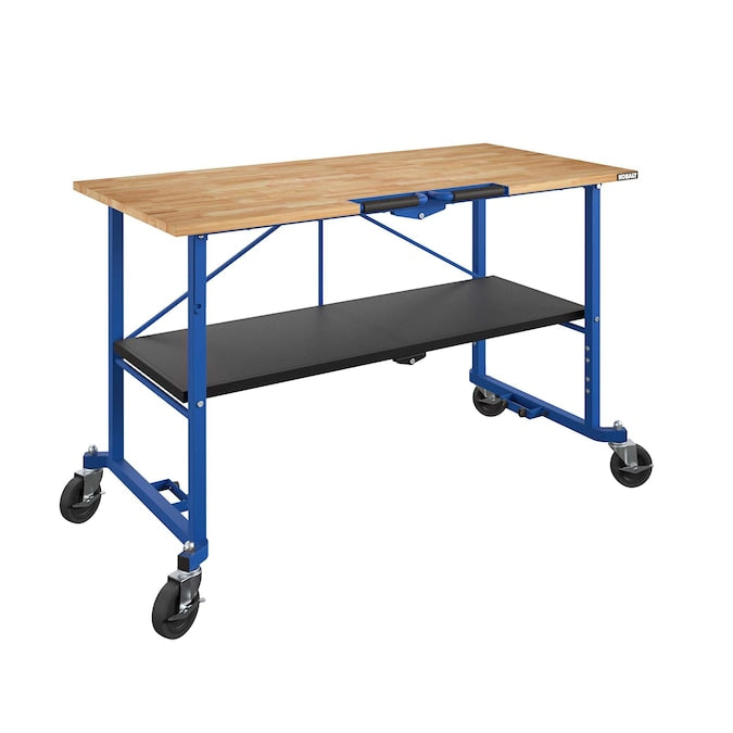 KOBALT - 52-In L X 34-In H Rolling White Wood Portable Work Bench - Serious Techies