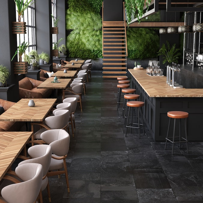 allen + roth - Unfinished 6-Ft X 39-In X 1.5-In Natural Chevron Acacia Wood Butcher Block Countertop - Serious Techies