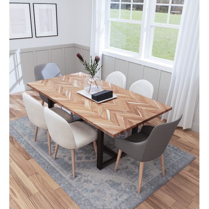 allen + roth - Unfinished 6-Ft X 39-In X 1.5-In Natural Chevron Acacia Wood Butcher Block Countertop - Serious Techies