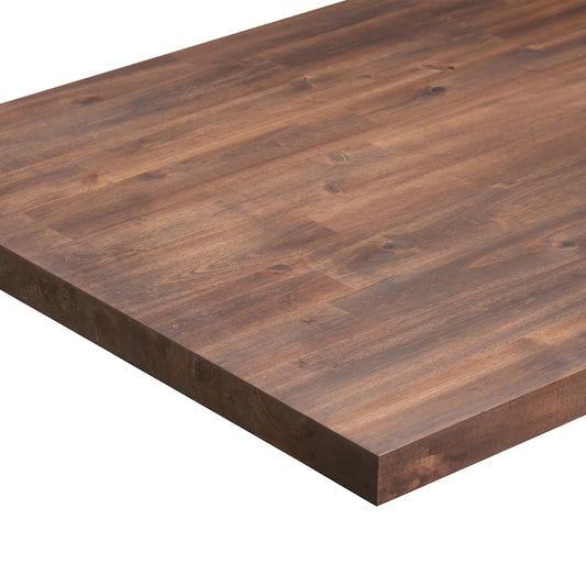 Sparrow Peak - Acacia Espresso Stained Natural Grain 6-Ft X 39-In X 1.5-In Espresso Stained Acacia Wood Butcher Block Countertop - Serious Techies