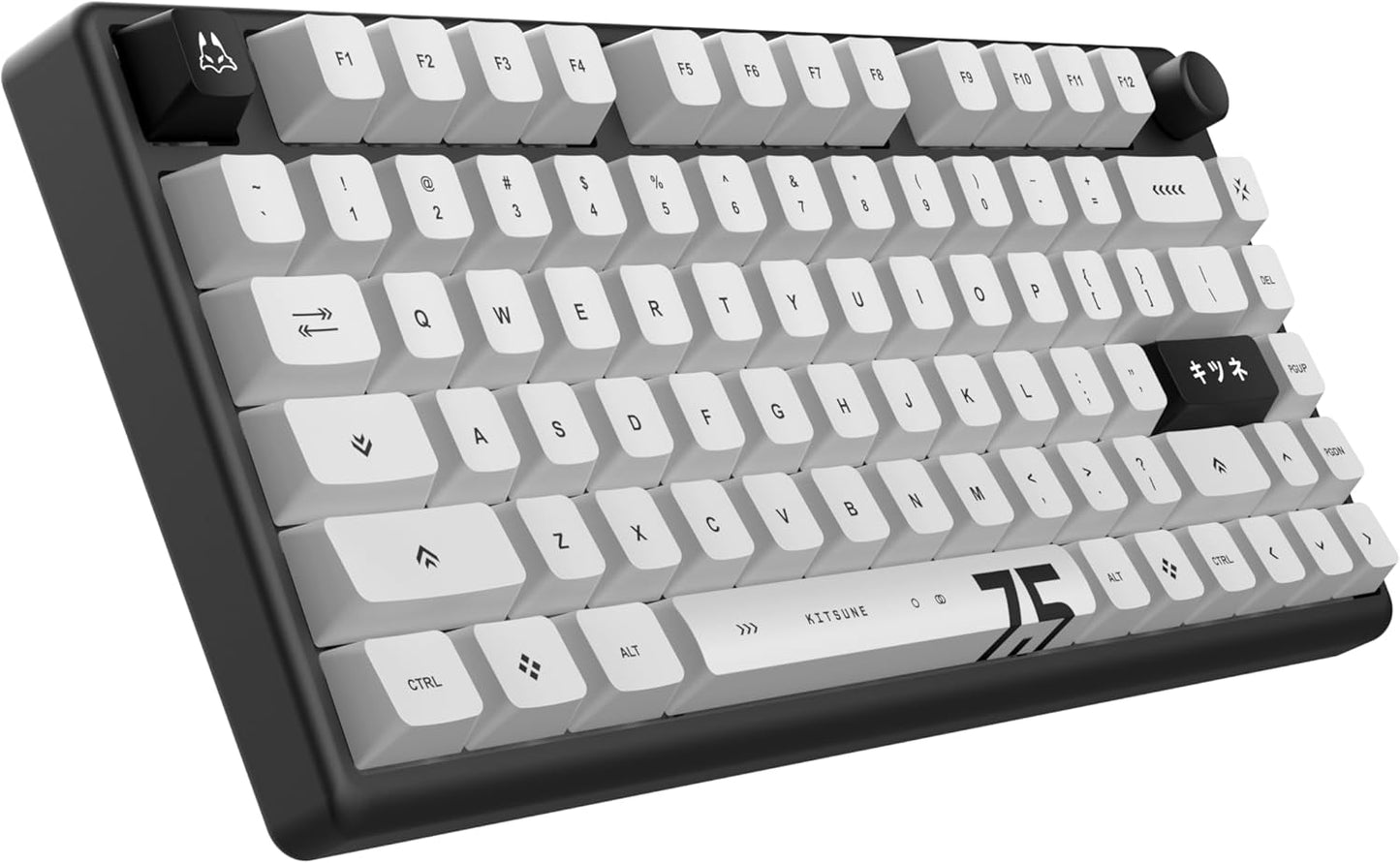 ARBITER - Polar 75 - Magnetic Gaming Keyboard - Rapid Trigger W/Socd Super Tap, CNC Aluminum Frame, Gen 2 Hall Effect Switches, Volume Knob, RGB, Dye-Sub PBT Keycaps - Kitsune Black - Serious Techies