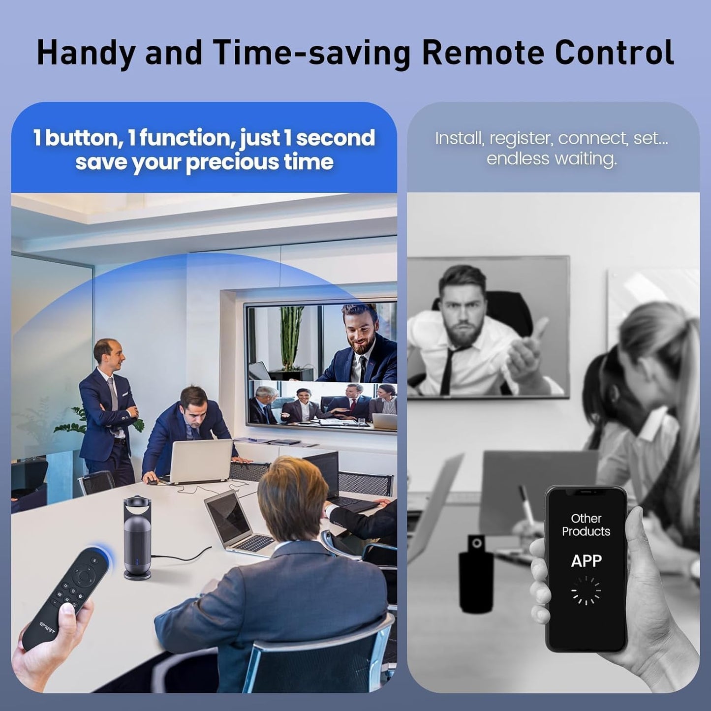 EMEET - Meeting Capsule (Gen 2), 360° 4K Capture, 1080P AI Video Conference Camera, AI Voice/Face/Figure Tracking, 8 Noise-Cancelling Mics, 10W Hi-Fi Speaker, Plug & Play, for up to 10 People - Serious Techies