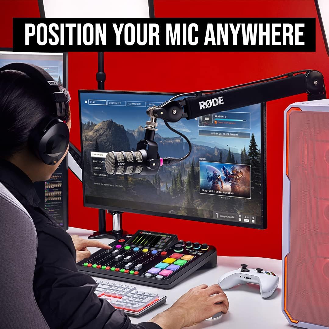 RØDE - PSA1+ Professional Studio Arm with Spring Damping and Cable Management, Black - Serious Techies