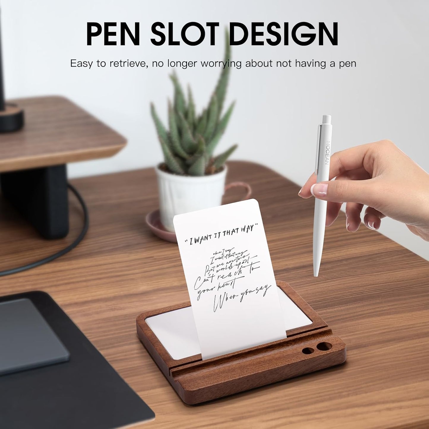 HEWYIOS - Daily to Do List Planner, Daily Todo Checklist Cards and Black Walnut Stand,50 Checklist Cards-Perfect Notepads for Work Desk or School，Productivity System Planners Notebook for Office Accessories - Serious Techies