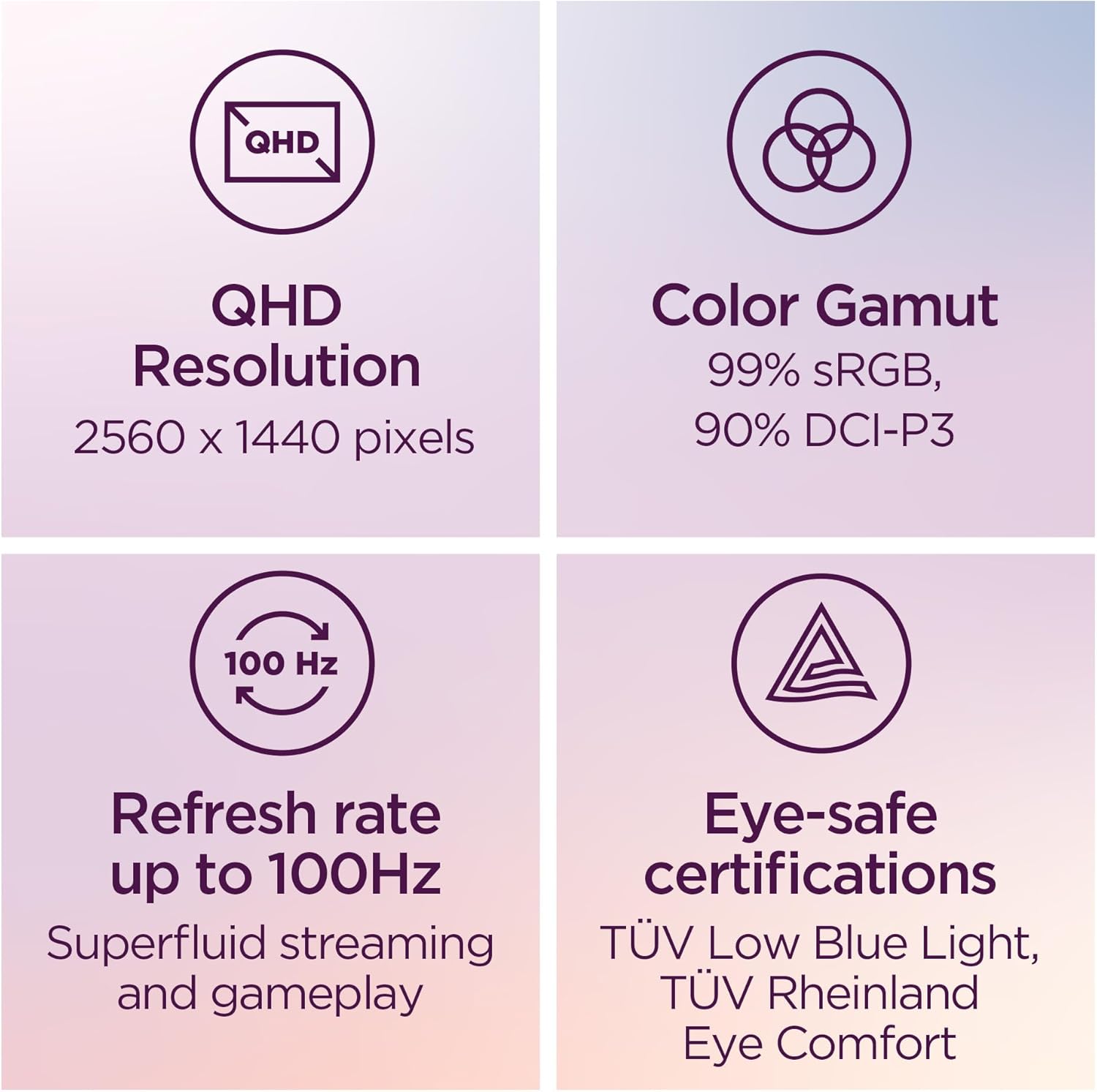 Lenovo - L27H-4A Monitor, 27" QHD IPS Panel Display, 100Hz, HDR10, USB-C- Waves Maxxaudio®, 1Ms MPRT, Cloud Grey Nearedgeless Design - Serious Techies