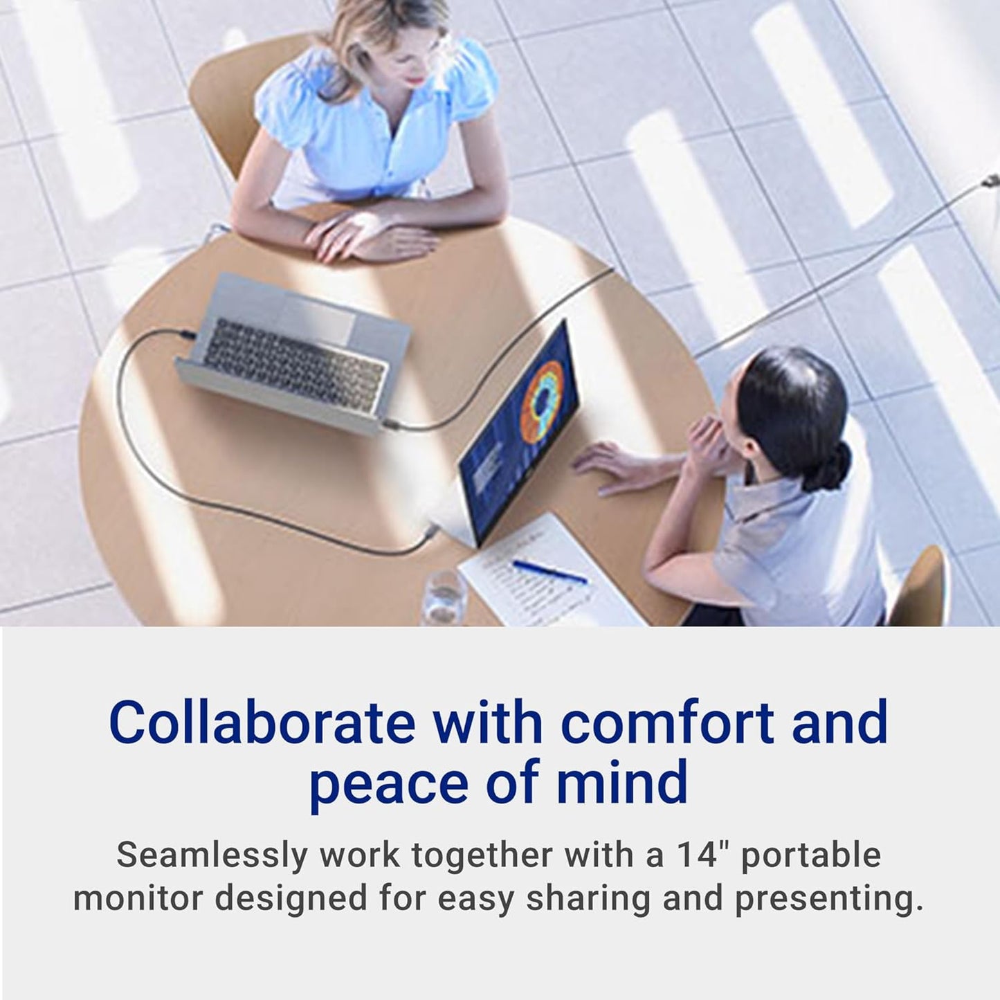 Dell - 14 Portable Monitor - P1424H - 14-Inch Full HD (1080P) 1920 X 1080, IPS Panel, USB-C Connectivity, Comfortview, 3-Year Advanced Exchange Service - Silver - Serious Techies