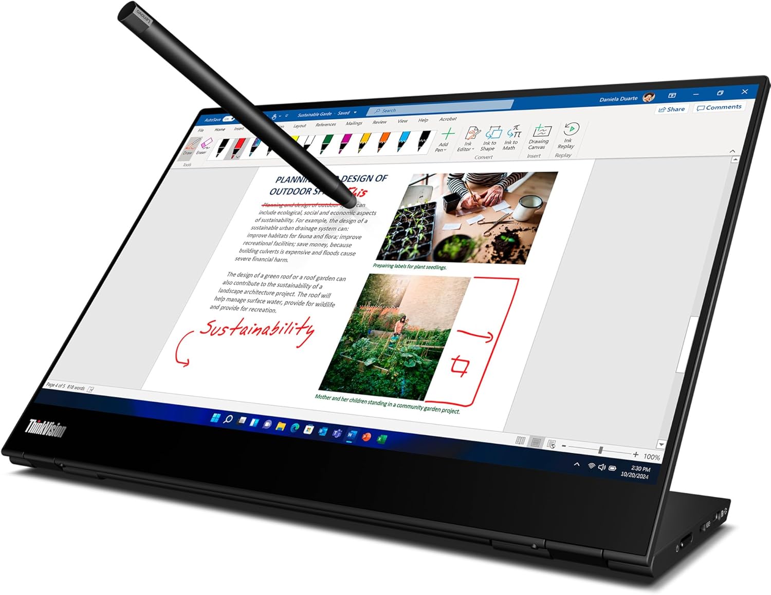Lenovo - ThinkVision M14T Gen2 14-Inch Monitor - Serious Techies