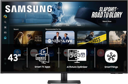 Samsung -32” Smart Monitor M7 (M70F) 4K UHD Display,  Vision AI, Smart TV Apps, Gaming Hub, USB-C, HDMI and USB-A, White, LS32FM703UNXZA, 2025 - Serious Techies