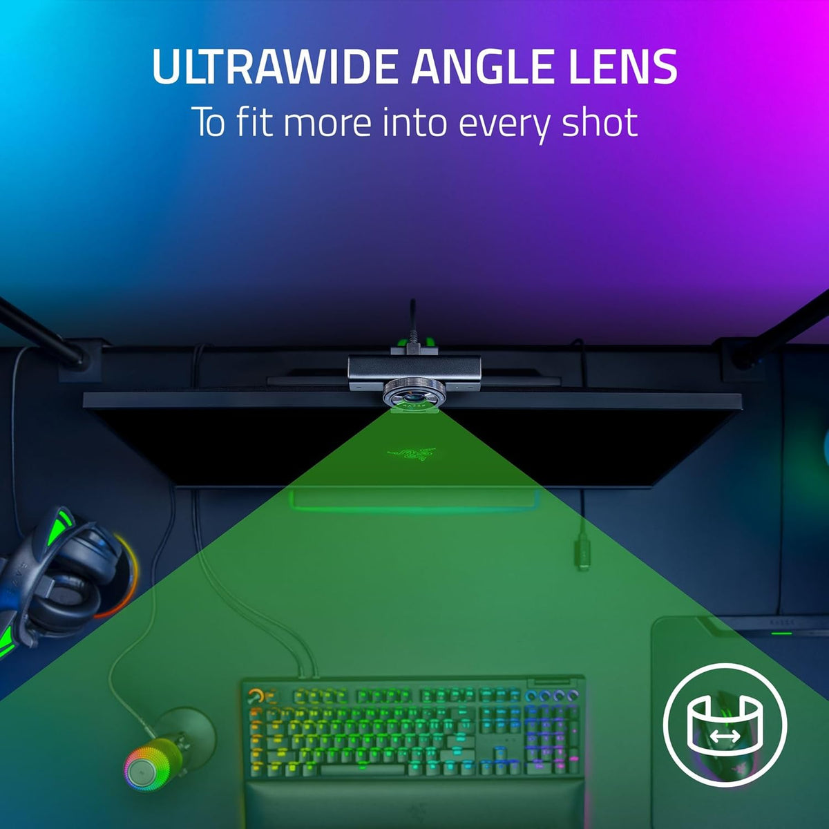 Razer - Kiyo V2 Streaming Webcam: 4K 30 FPS, 1080P 60 FPS - AI Powered Auto-Framing - Built-In Microphone - Ultrawide Angle Lens - Privacy Cover - Works with OBS, Xsplit, Discord, Zoom, Teams - Black - Serious Techies