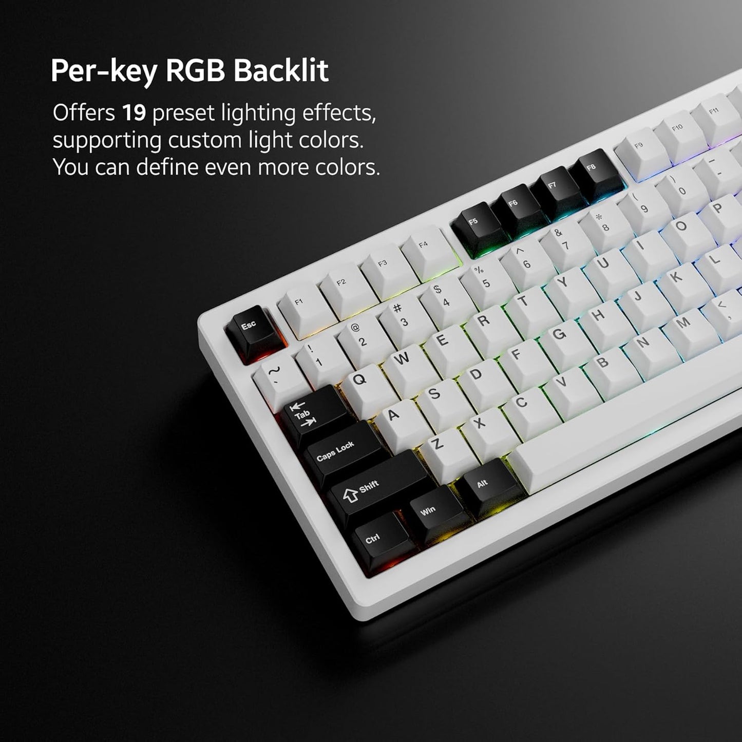 Chilkey - ND75 Aluminum 75% Wireless Mechanical Gaming Keyboard with LCD Screen, Quick Assembly, BT/2.4G/USB-C, Hot Swappable Per-Key RGB Custom Keyboard for Windows, Macos - Serious Techies