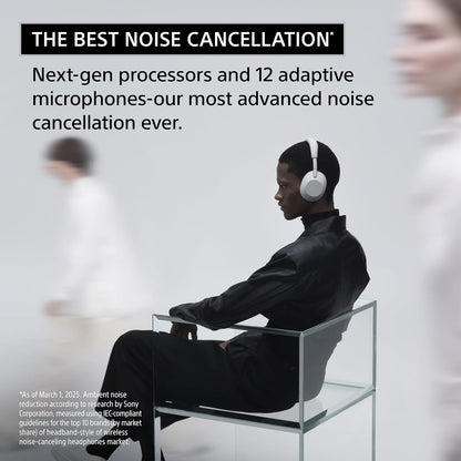 Sony - WH-1000XM6 the Best Noise Canceling Wireless Headphones, HD NC Processor QN3, 12 Microphones, Adaptive NC Optimizer, Mastered by Engineers, Studio-Quality, 30-Hour Battery, Platinum Silver - Serious Techies