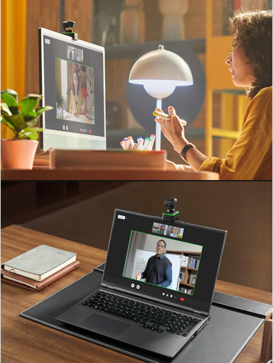 Insta360 - Link Official Sticker Kit - PTZ 4K Webcam with 1/2" Sensor, AI Tracking, Gesture Control, HDR, Noise-Canceling Microphones, Specialized Modes, Webcam, Live Streaming, Zoom Certified - Serious Techies