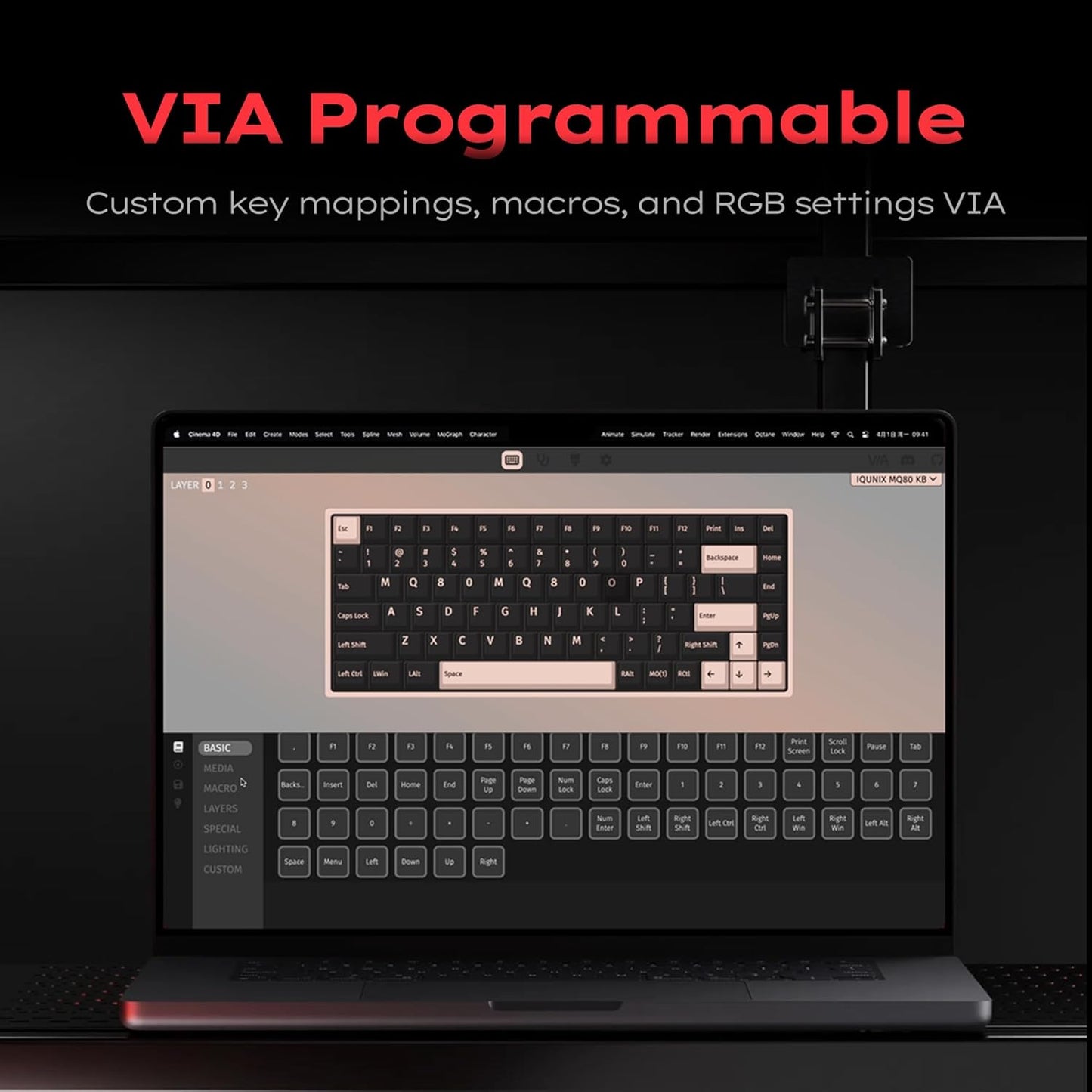 IQUNIX - MQ80 Low Profile Mechanical Keyboard for Work and Gaming Tri Mode Wireless Wired CNC Aluminum Hot Swappable RGB Backlit Long Battery Life via Support (Silver) - Serious Techies