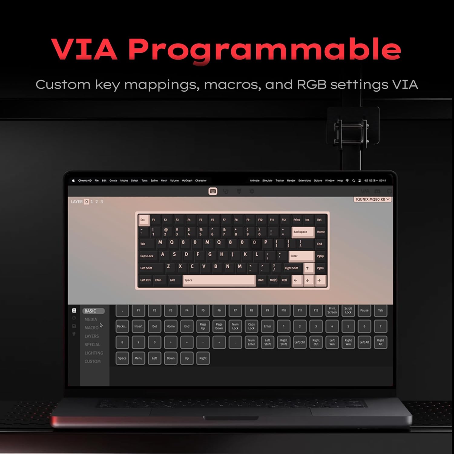IQUNIX - MQ80 Low Profile Mechanical Keyboard for Work and Gaming Tri Mode Wireless Wired CNC Aluminum Hot Swappable RGB Backlit Long Battery Life via Support (Silver) - Serious Techies
