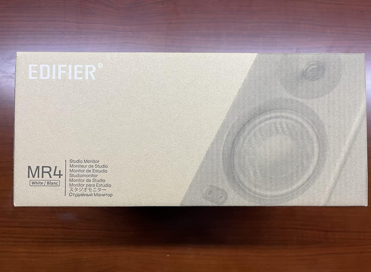 Edifier - MR4 Powered Studio Monitor Speakers, 4" Active Near-Field Monitor Speaker - White (Pair) - Serious Techies