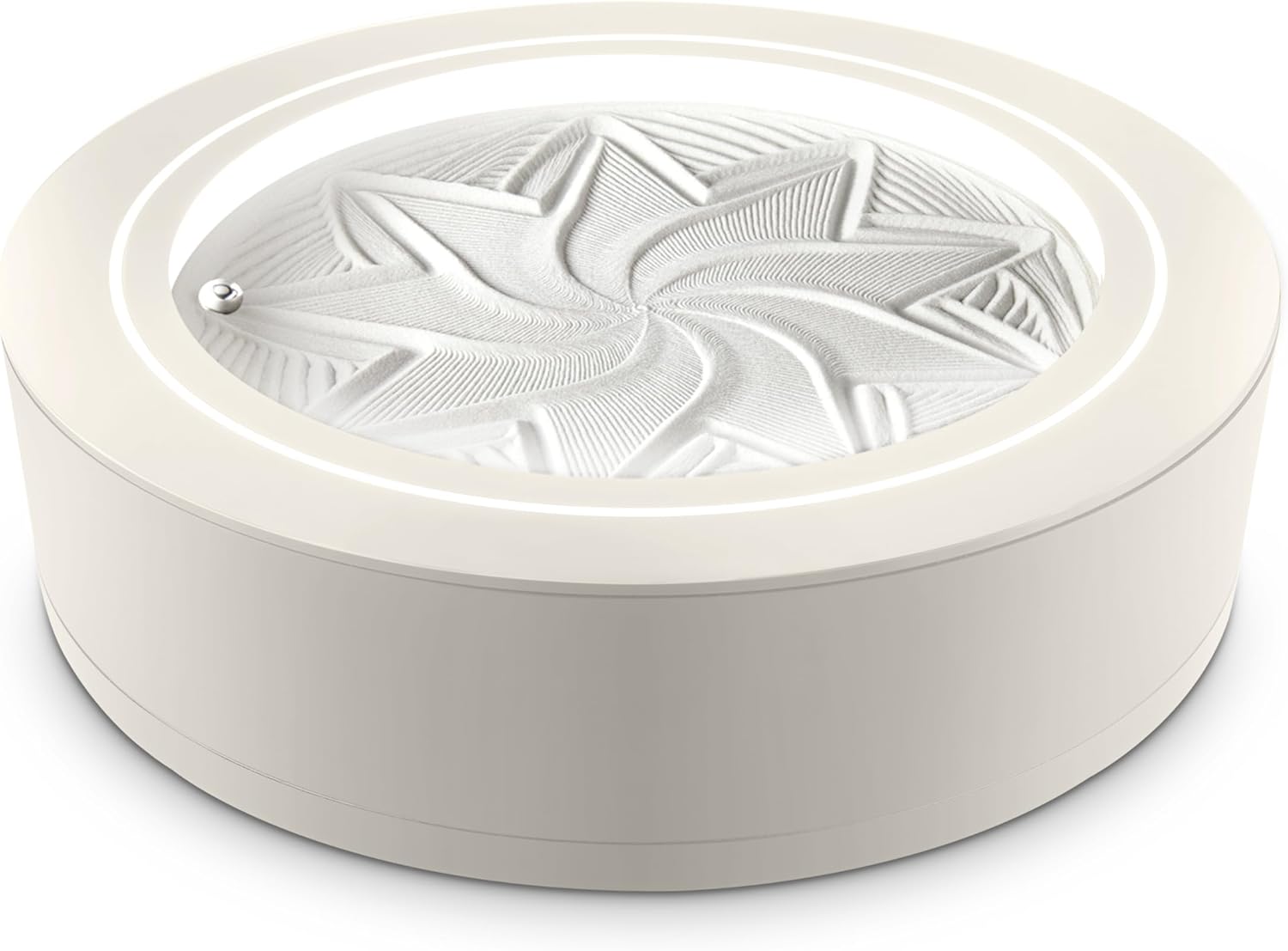 Homedics - 11” Drift Sandscape, Compact Size, Zen Garden, Meditation Accessories, Decorative Sandscape, Smart LED Lighting, Wi-Fi Enabled (Black) - Serious Techies