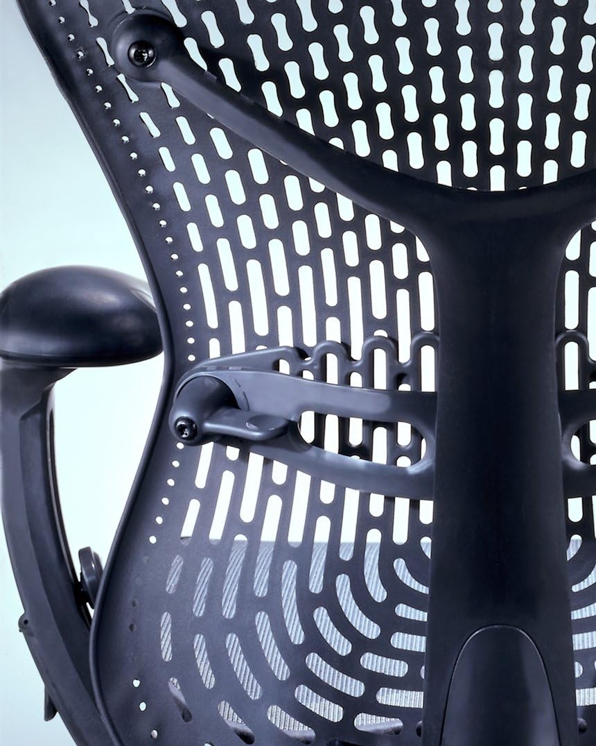 Herman Miller - Mirra Chair by : Fully Featured W/Forward Tilt - Adjustable Arms - Flexfront Seat - Tilt Limiter - Lumbar Support - Hard Floor Casters - Graphite Frame/Graphite Seat - Serious Techies