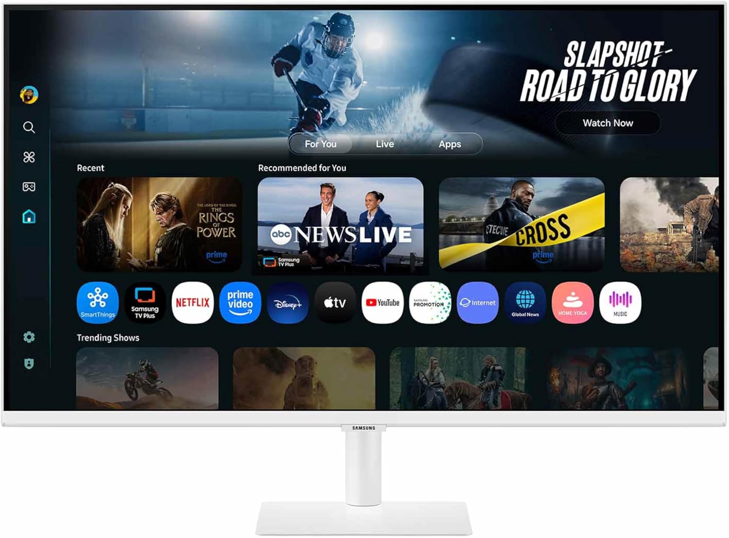 Samsung -32” Smart Monitor M7 (M70F) 4K UHD Display,  Vision AI, Smart TV Apps, Gaming Hub, USB-C, HDMI and USB-A, White, LS32FM703UNXZA, 2025 - Serious Techies