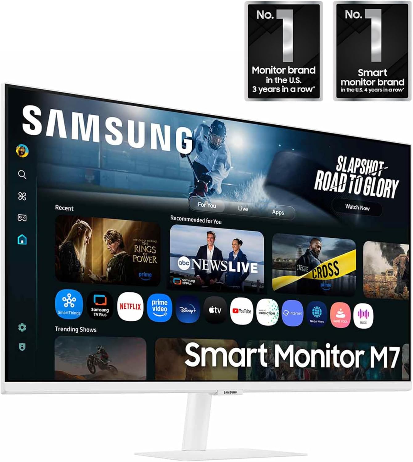 Samsung -32” Smart Monitor M7 (M70F) 4K UHD Display,  Vision AI, Smart TV Apps, Gaming Hub, USB-C, HDMI and USB-A, White, LS32FM703UNXZA, 2025 - Serious Techies