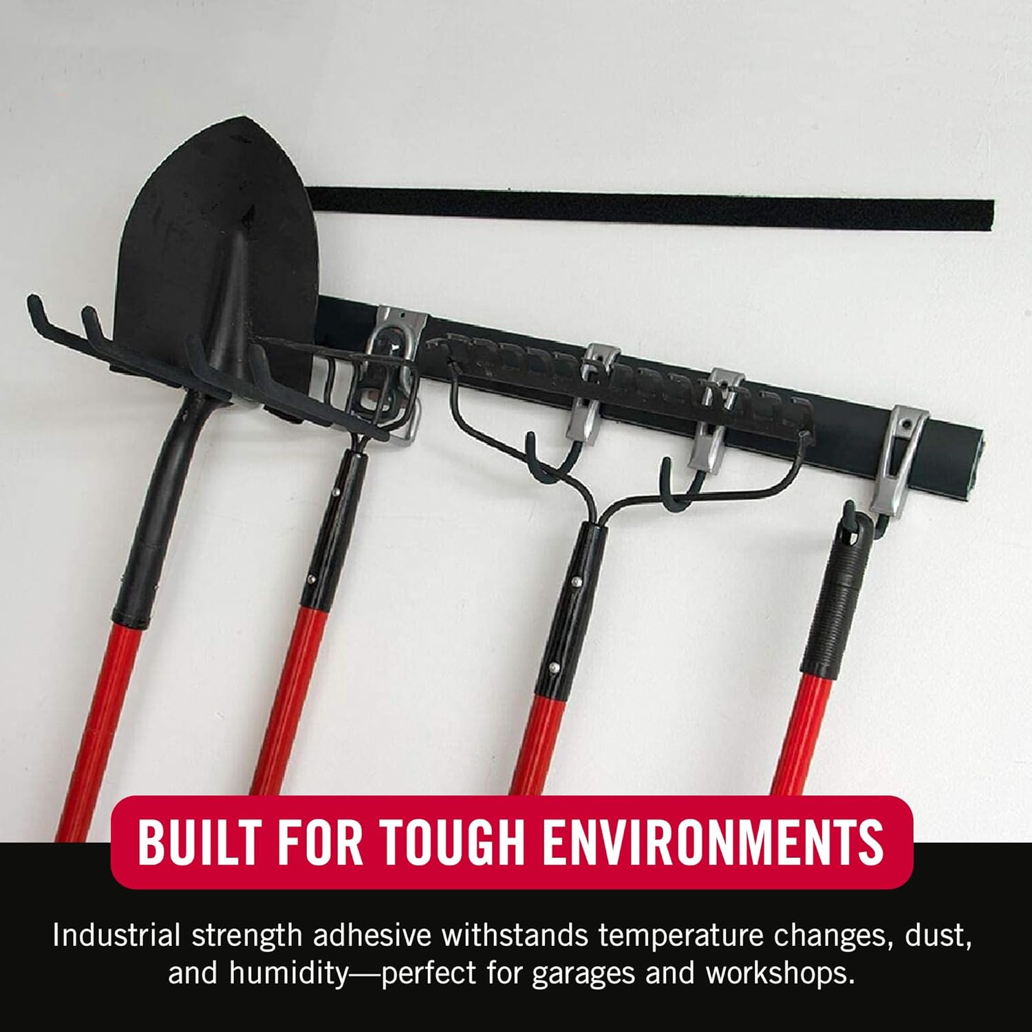 VELCRO - Heavy Duty Tape with Adhesive | 15 Ft X 2 in | Holds 10 Lbs, Black | Industrial Strength Roll, Cut Strips to Length | Strong Hold for Indoor or Outdoor Use, 15Ft X 2In - Serious Techies