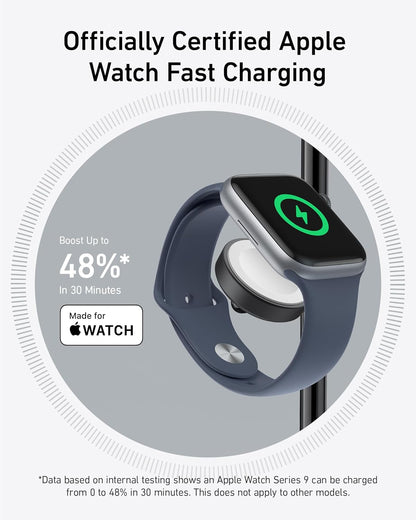 Anker - Magsafe Charger Stand, Iphone 17 Wireless Charging Station, Maggo 3 in 1 Charging Station, Qi2 Certified 15W Wireless Charger, Desk Accessory, for Iphone 17/16/15/14/13/12, Apple Watch, Airpods - Serious Techies
