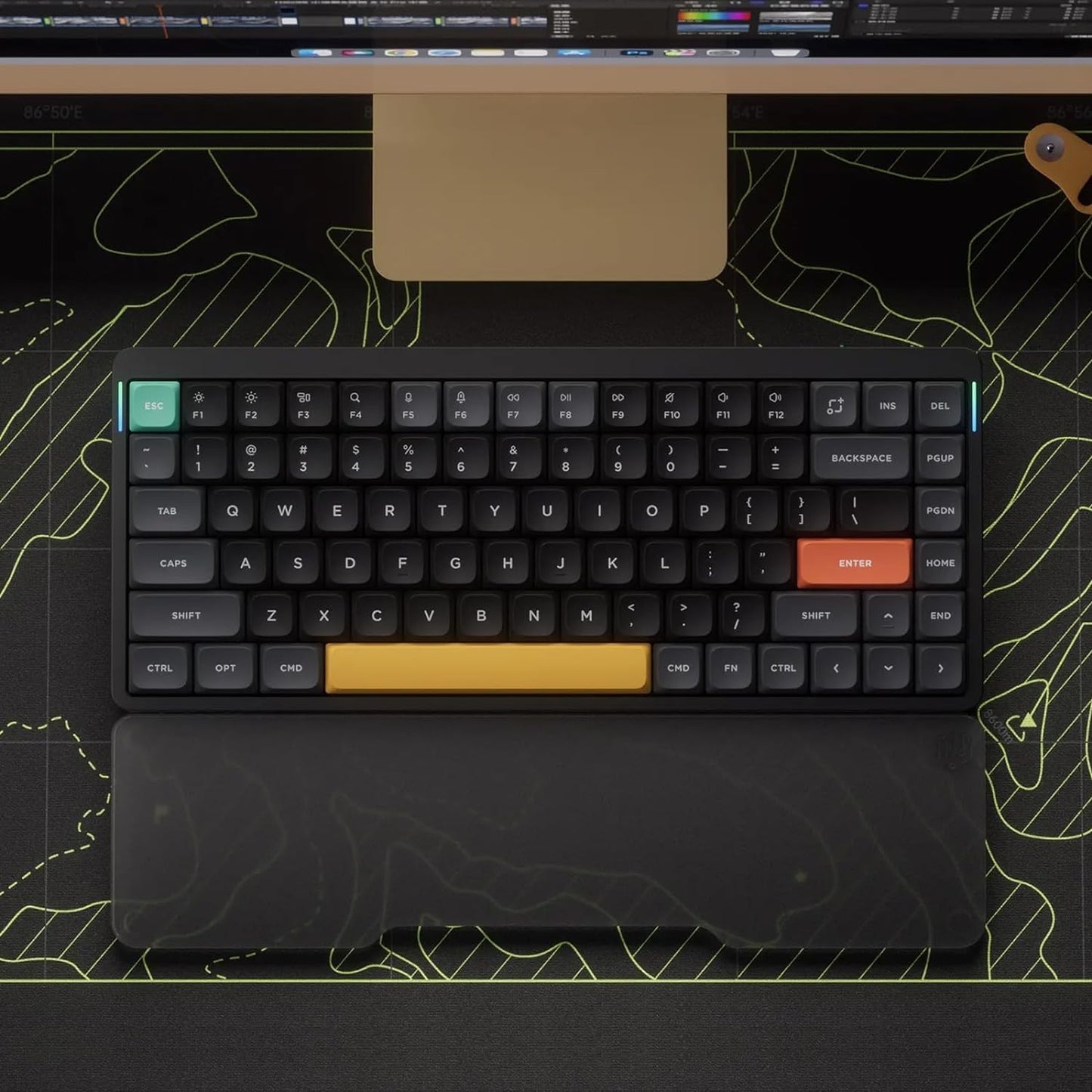 Nuphy - Air75 V2 Portable 75% Low Profile Keyboard,84 Keys RGB Backlight Wireless Mechanical Keyboard,Supports Bluetooth/2.4G/Usb-C,Compatible with Windows/Mac Os/Linux Systems-Black Gateron Moss Switch - Serious Techies