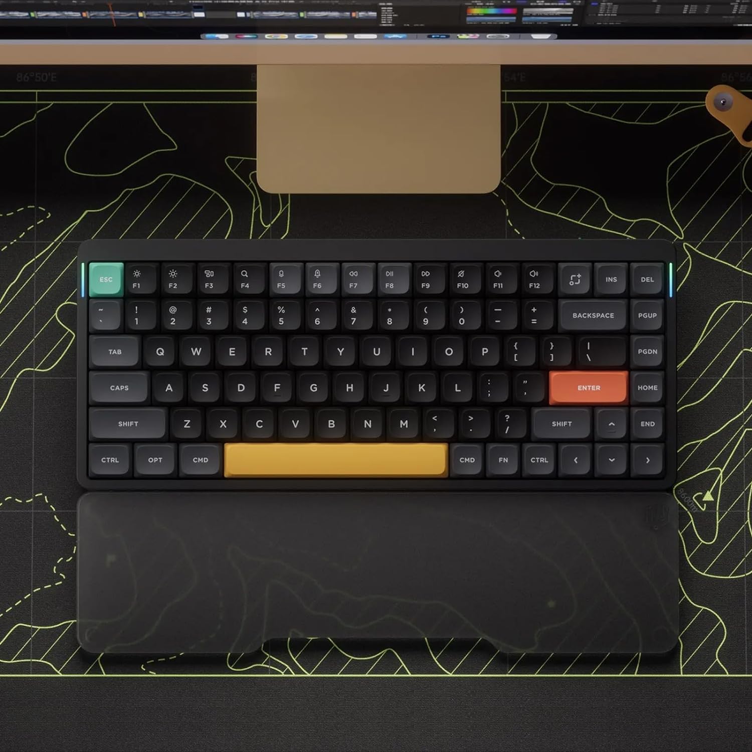 Nuphy - Air75 V2 Portable 75% Low Profile Keyboard,84 Keys RGB Backlight Wireless Mechanical Keyboard,Supports Bluetooth/2.4G/Usb-C,Compatible with Windows/Mac Os/Linux Systems-Black Gateron Moss Switch - Serious Techies