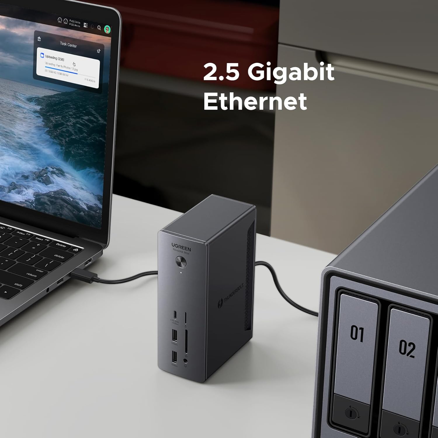 Thunderbolt 4 Dock Revodok Max 213 13-In-1 40Gbps Docking Station with Dual 4K@60Hz Single 8K Display, 90W Charging for Laptop, 2.5Gbe, SD/TF 4.0 for Macbook Surface Pro and More