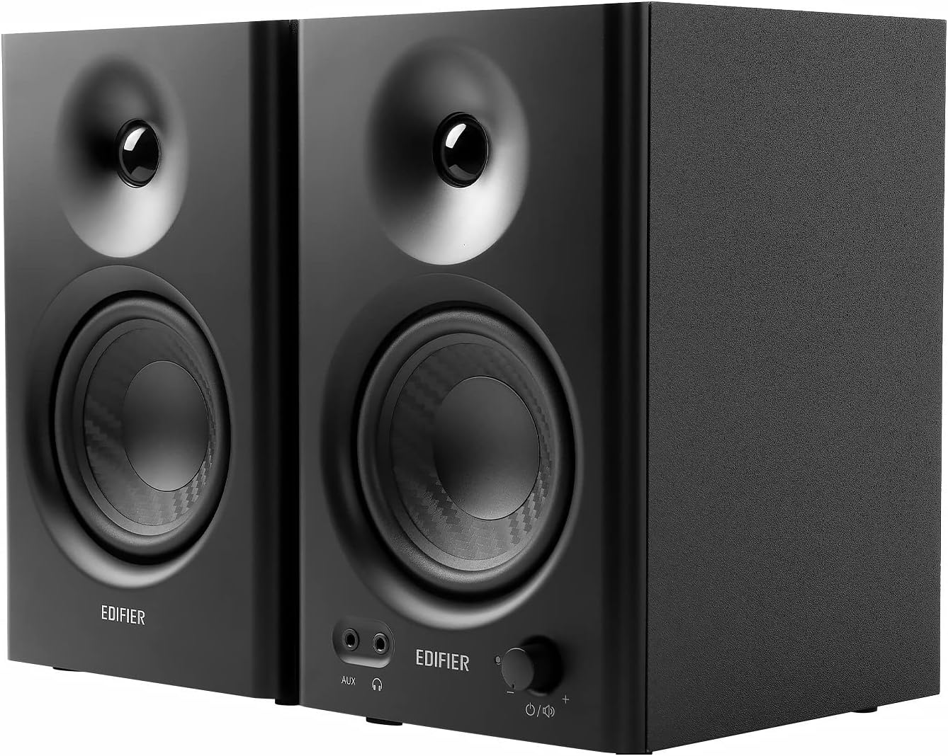 Edifier - MR4 Powered Studio Monitor Speakers, 4" Active Near-Field Monitor Speaker - White (Pair) - Serious Techies