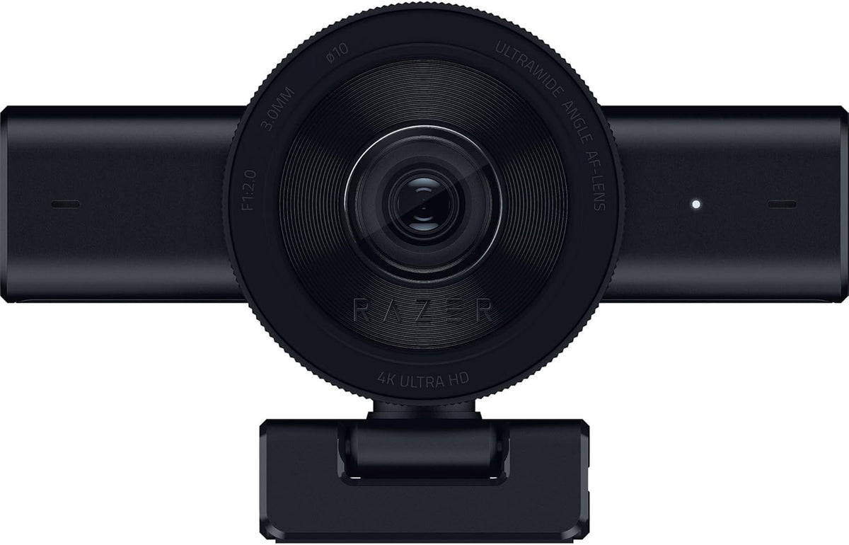 Razer - Kiyo V2 Streaming Webcam: 4K 30 FPS, 1080P 60 FPS - AI Powered Auto-Framing - Built-In Microphone - Ultrawide Angle Lens - Privacy Cover - Works with OBS, Xsplit, Discord, Zoom, Teams - Black - Serious Techies