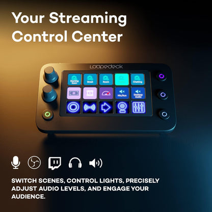 Loupedeck - Live S - the Streaming Console for Desktop Productivity, Full Stream Control and Content Creation with Customizable LED Touchscreen Buttons, Dials and RGB Buttons, Works with PC and Mac - Serious Techies