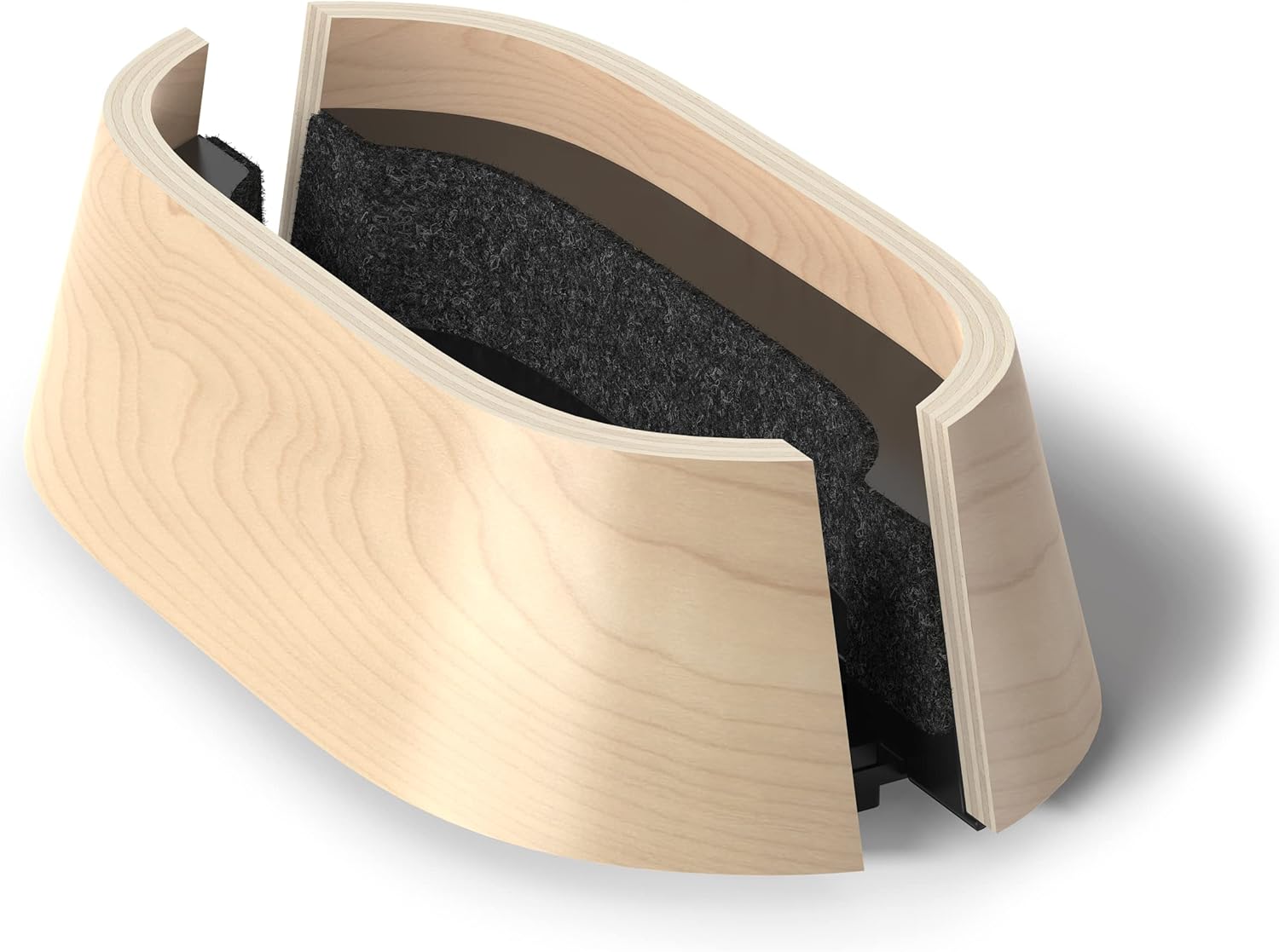 HumanCentric - Vertical Laptop Stand in Maple Wood, Upright Adjustable Holder and Dock, Laptop Vertical Stand Fits Macbook Pro and Other Laptops .5" to 1.5", Clamshell Compatible - Serious Techies