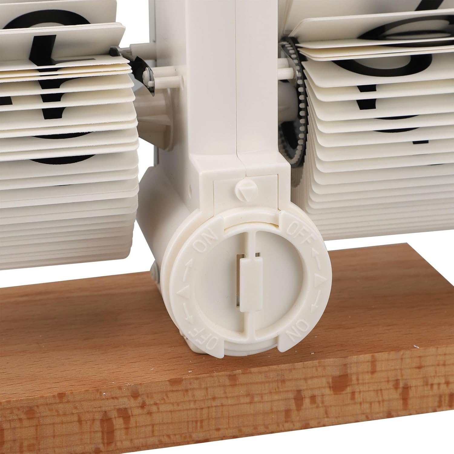 Retro Digital Flip down Clocks, Auto Flip Clock Table Clocks, Flip Clock Vintage Desk Clock for Any Environment from Home to Office(White Page)