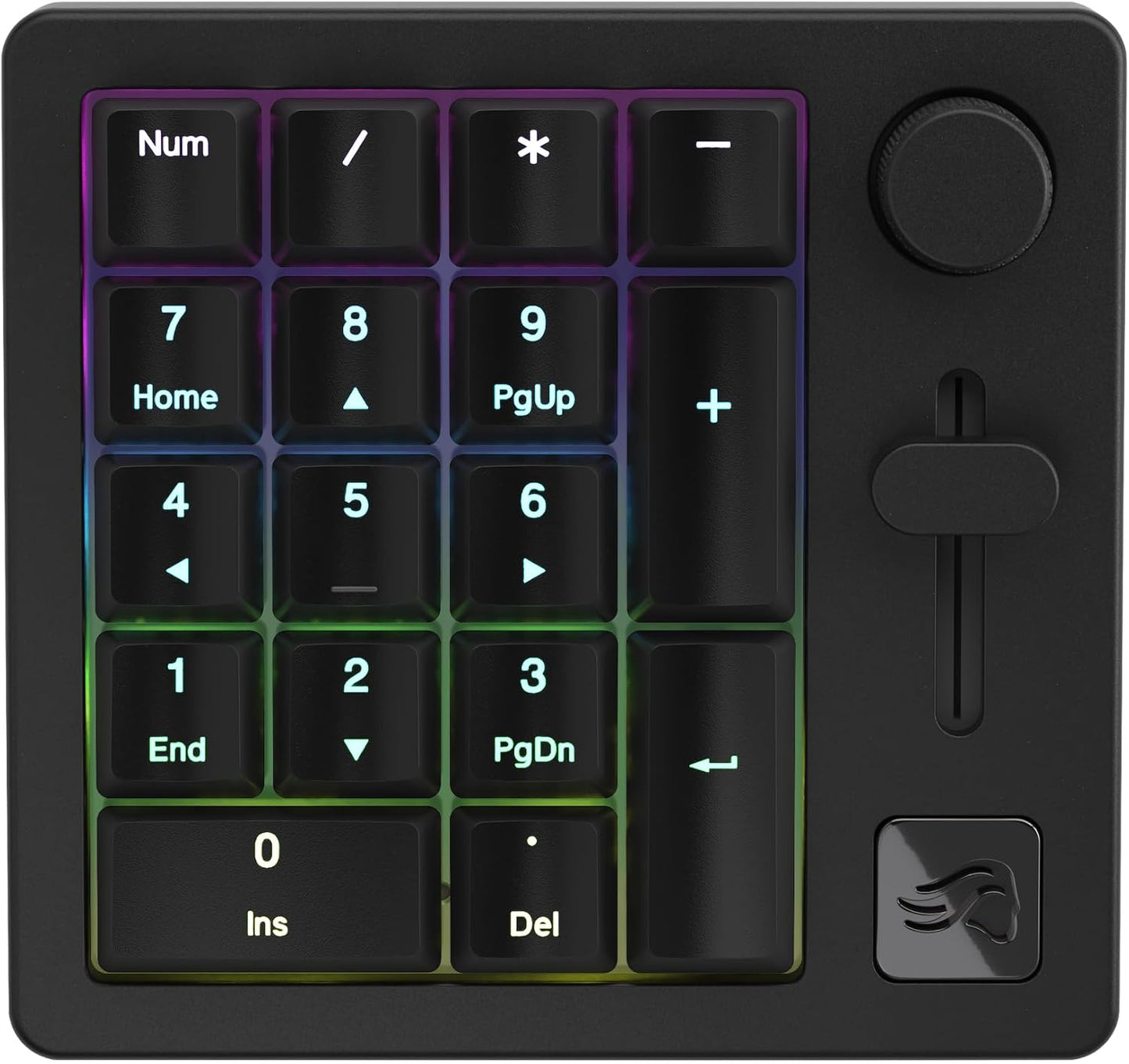 Glorious - GMMK Macro Pad - Black Mechanical Numpad - 10 Key USB Keypad - Hotswap, Programmable Volume Knob, RGB Backlit, Wired & Wireless Bluetooth- Gaming Keyboard Number Pad - Serious Techies