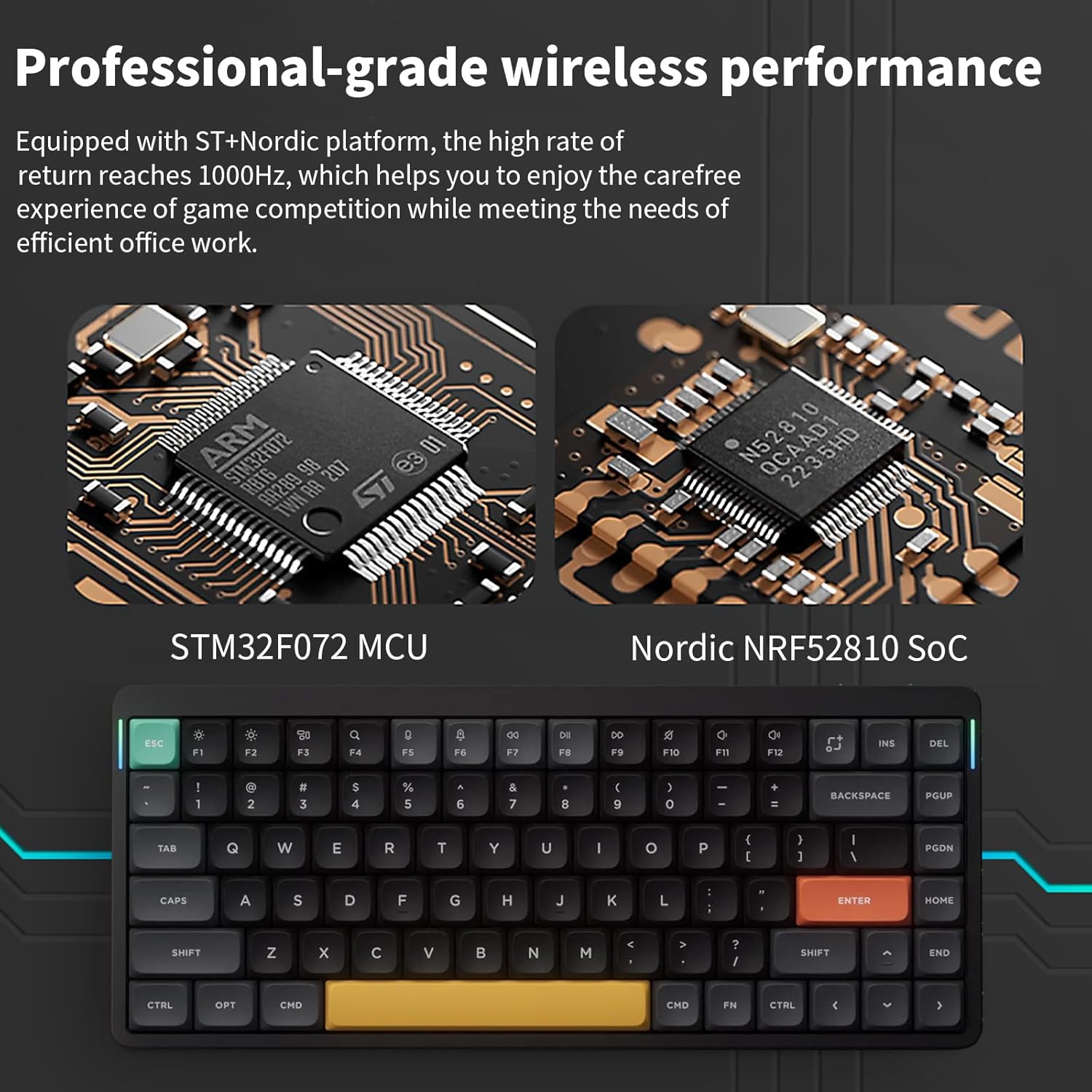 Nuphy - Air75 V2 Portable 75% Low Profile Keyboard,84 Keys RGB Backlight Wireless Mechanical Keyboard,Supports Bluetooth/2.4G/Usb-C,Compatible with Windows/Mac Os/Linux Systems-Black Gateron Moss Switch - Serious Techies