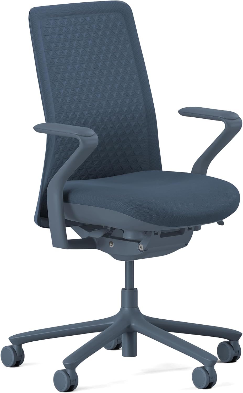 Branch - Verve Chair - High Performance Executive Office Chair with Contoured Seat Back and Adjustable Lumbar Rest - High Density Foam Cushion with Aluminum Base - up to 275 Lbs - Mist - Serious Techies