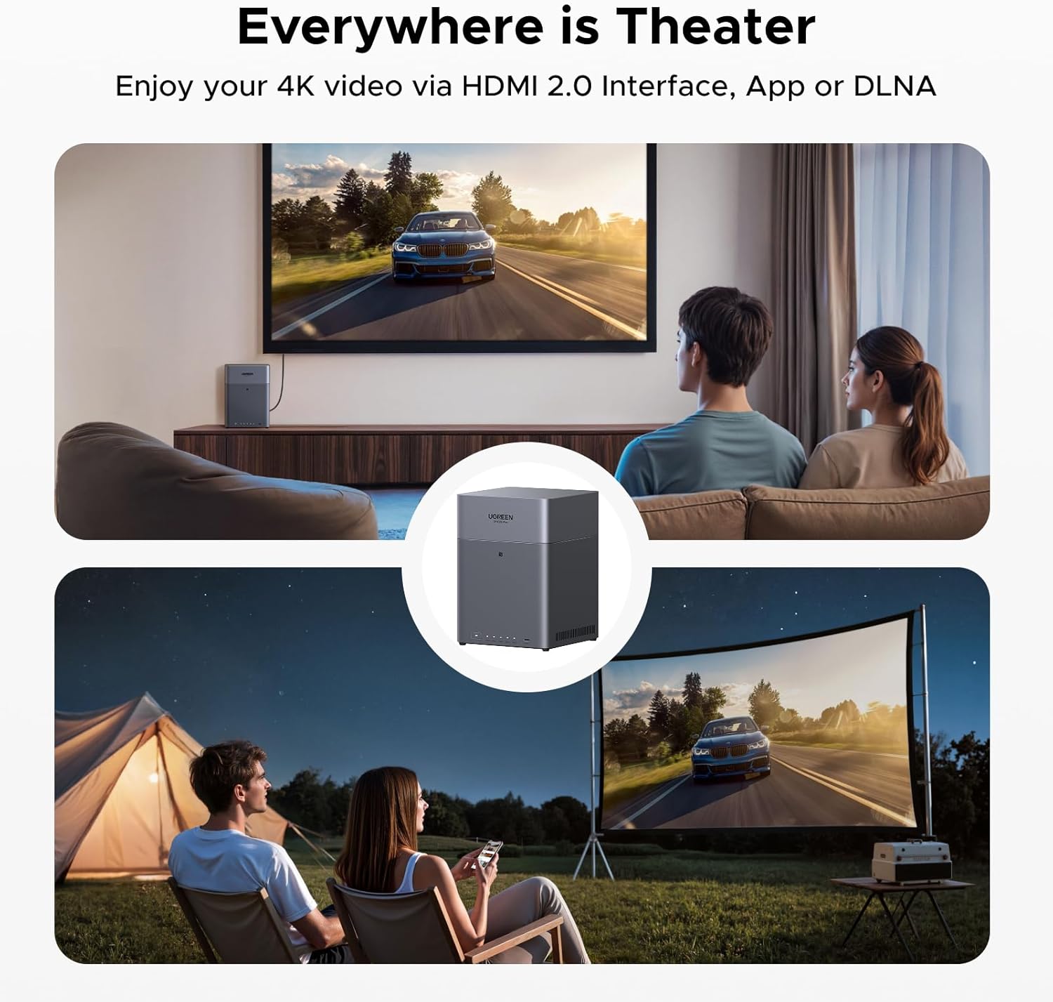 UGREEN - Nasync DH4300 plus 4-Bay Desktop NAS, Support Capacity 120TB (Diskless), Remote Access, AI Photo Album, Beginner Friendly System, 8GB LPDDR4X RAM, 2.5Gbe, 4K HDMI, Network Attached Storage - Serious Techies