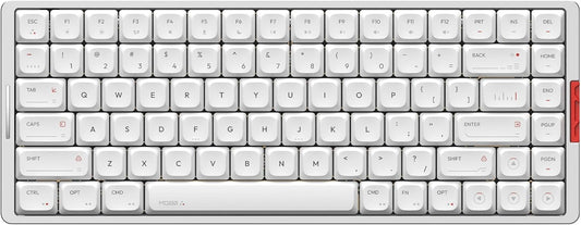 IQUNIX - MQ80 Low Profile Mechanical Keyboard for Work and Gaming Tri Mode Wireless Wired CNC Aluminum Hot Swappable RGB Backlit Long Battery Life via Support (Silver) - Serious Techies