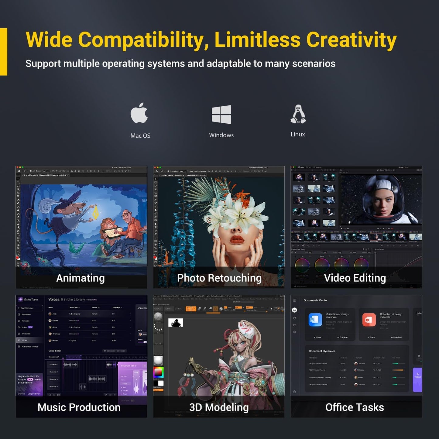 XENCELABS - Quick Keys for PC, Macbook, Desktop, Drawing Tablet, MacroPad, Pen Display, OLED Display, 44 Customizable Shortcuts Keydail for Digital Drawing, Video Editing, Photo Retouching, Windows/Macos