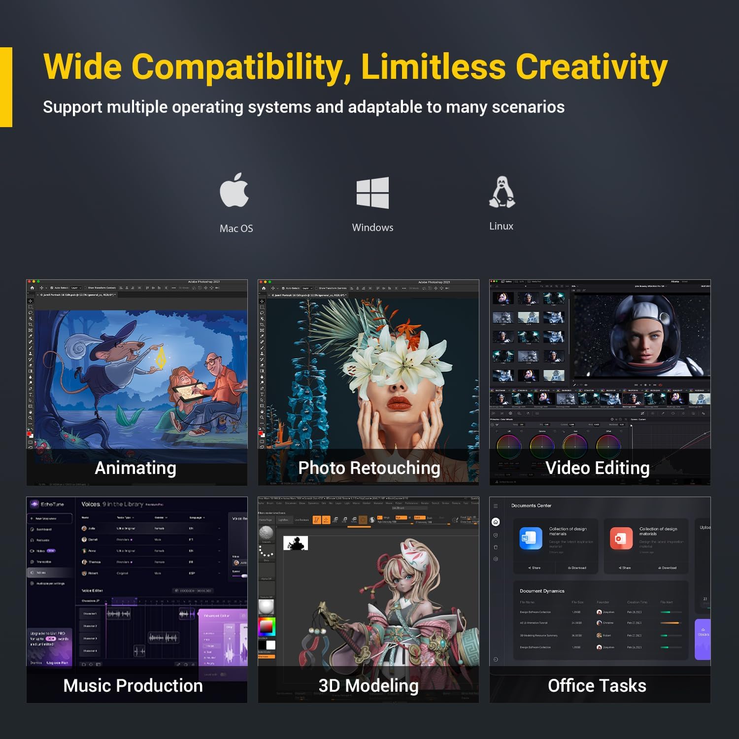 XENCELABS - Quick Keys for PC, Macbook, Desktop, Drawing Tablet, MacroPad, Pen Display, OLED Display, 44 Customizable Shortcuts Keydail for Digital Drawing, Video Editing, Photo Retouching, Windows/Macos