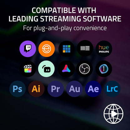 Razer - Stream Controller X: All-In-One Keypad for Streaming - 15 Switchblade Buttons - Multi-Link Macros - Swappable Magnetic Faceplate - Designed for PC & Mac Compatibility - Serious Techies