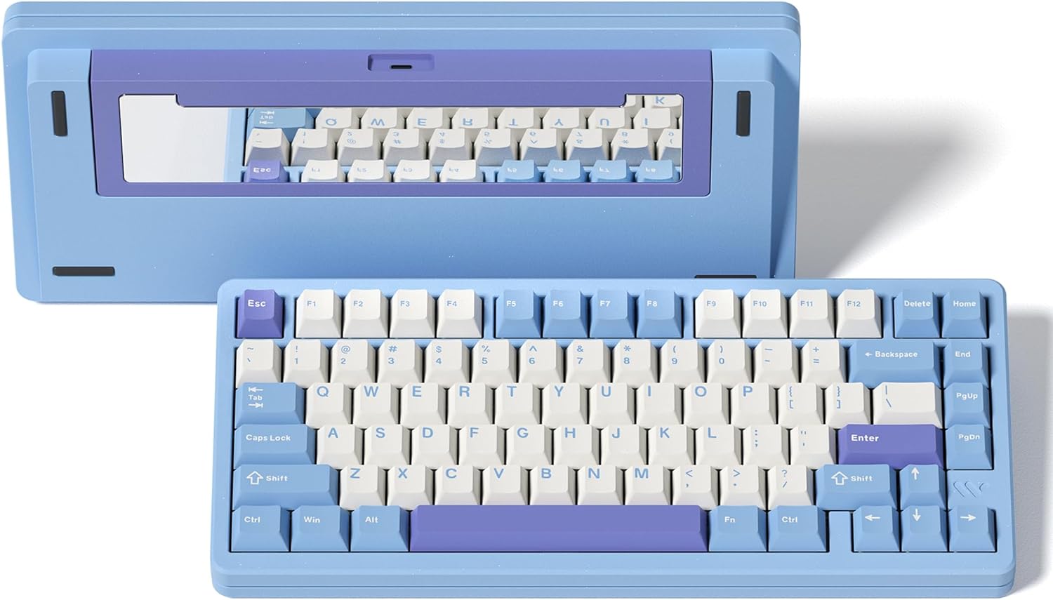 Womier - SK75 75% Keyboard with Full Aluminum Wireless Mechanical Gaming Keyboard, via Custom Pre-Lubed POM Switches RGB Creamy Gaming Key Board, 3-Modes Gasket Hot Swappable, White - Serious Techies