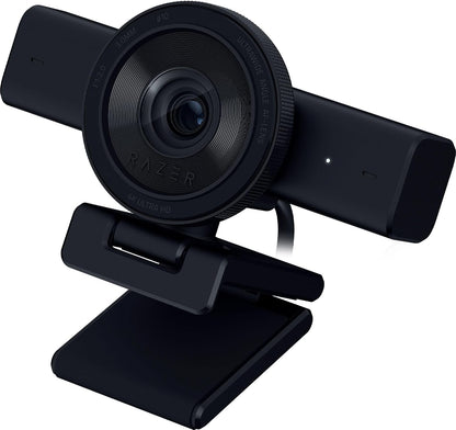 Razer - Kiyo V2 Streaming Webcam: 4K 30 FPS, 1080P 60 FPS - AI Powered Auto-Framing - Built-In Microphone - Ultrawide Angle Lens - Privacy Cover - Works with OBS, Xsplit, Discord, Zoom, Teams - Black - Serious Techies