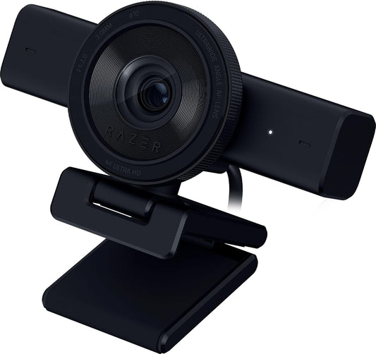 Razer - Kiyo V2 Streaming Webcam: 4K 30 FPS, 1080P 60 FPS - AI Powered Auto-Framing - Built-In Microphone - Ultrawide Angle Lens - Privacy Cover - Works with OBS, Xsplit, Discord, Zoom, Teams - Black - Serious Techies