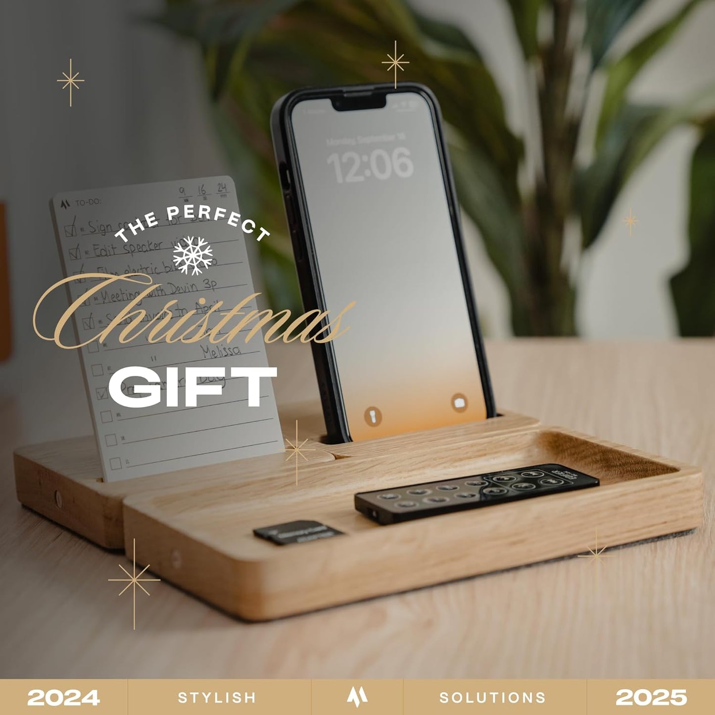 COREMINDED - Modular Office Desk Organizer Tray Set - Solid Wood Desk Tray with Felt Lining - Desktop Organizer Wood Desk Accessories - Set B - Serious Techies